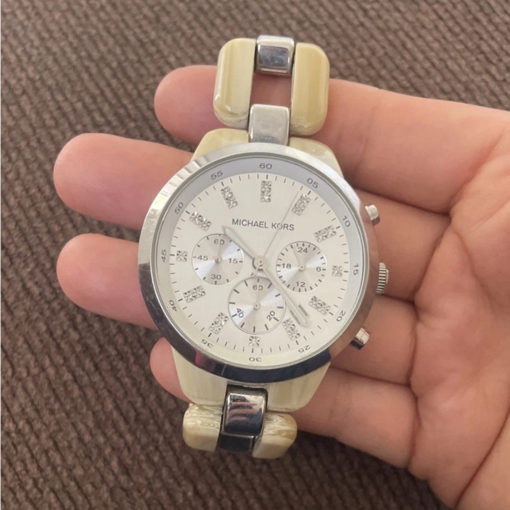 Michael Kors Showstopper Chronograph Horn Watch